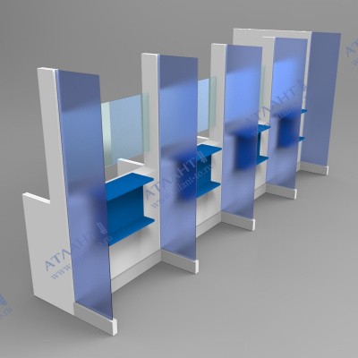 Стойки регистратуры СРПС-2 сборка